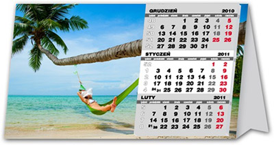 Kalendarz biurkowy piramidka 2