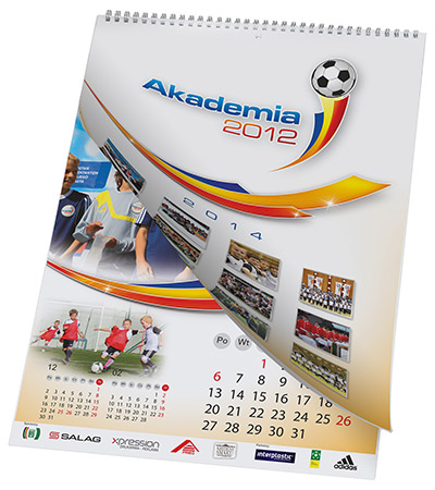 Kalendarz spiralowany wieloplanszowy